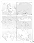 accident accidental_vore anal anal_vore anthro black_outline blush butt close-up comic dragon duo durg durg_(artist) hair hi_res larger_male male male/male mammal monochrome mythological_creature mythological_scalie mythology navel open_mouth outline penetration procyonid raccoon rear_view scalie size_difference smaller_male tail tongue vore
