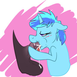 animal_genitalia animal_penis balls blush bodily_fluids cum cum_in_mouth cum_inside duo equine_genitalia equine_penis erection faceless_character faceless_male fellatio female female_focus female_penetrated feral genital_fluids genitals hair horn male male/female male_penetrating male_penetrating_female oral oral_penetration penetration penile penis sex solo_focus tongue backsash hasbro my_little_pony mythology equid equine mammal mythological_creature mythological_equine unicorn 1:1 2014 absurd_res digital_media_(artwork) hi_res