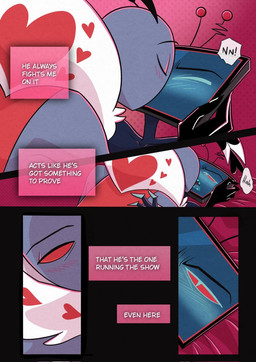 antennae_(anatomy) anthro bed blue_blush blush blush_lines duo electronics eyes_closed for_a_head furniture inner_monologue kissing male male/male male_focus on_bed screen screen_face speech_bubble television text thinking schayschaym hazbin_hotel hellaverse valentino_(hazbin_hotel) vox_(hazbin_hotel) animal_humanoid arthropod arthropod_humanoid humanoid insect insect_humanoid lepidopteran lepidopteran_humanoid moth moth_demon moth_humanoid object_head screen_head tv_head 2026 comic english_text hi_res