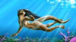 anthro breasts feet female membrane_(anatomy) nipples nude skinny_dipping solo swimming tail toes underwater water webbed_feet webbed_hands jackrow lei-lani mammal mustelid otter 2015 digital_media_(artwork) hi_res