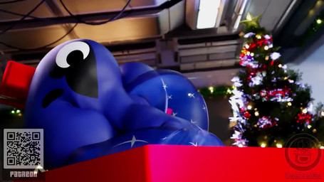 anthro areola ass_up big_breasts big_butt biped blue_body bouncing_breasts breasts butt christmas_tree detailed_background eyelashes female gift hair holidays horn huge_breasts huge_butt hyper hyper_breasts inside looking_at_viewer nipples nude plant pupils smile solo tail thick_thighs translucent translucent_hair tree sfmoclock christmas friendship_is_magic hasbro my_little_pony mythology princess_luna_(mlp) equid equine mammal mythological_creature mythological_equine unicorn 16:9 3d_(artwork) 3d_animation animated digital_media_(artwork) no_sound short_playtime webm widescreen