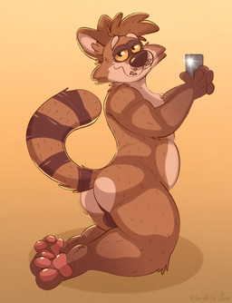 3_toes anthro balls belly brown_body brown_fur butt countershade_butt countershading darkened_balls darkened_genitalia electronics feet fur genitals hair holding_object holding_phone kneeling male nude nude_male pawpads paws perineum phone pose raised_tail selfie sending_nudes side_view slightly_chubby slightly_chubby_male smile solo tail toes yellow_sclera rileyrilesfox cartoon_network regular_show rigby_(regular_show) mammal procyonid raccoon full-length_portrait hi_res portrait