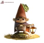 ambiguous_gender black_eyes brown_hair cape clothed clothing duo feral fire fully_clothed garden_gnome grass green_body hair hat headgear headwear lamp lantern looking_at_viewer male plant simple_background text white_background piper_thibodeau over_the_garden_wall frog_(over_the_garden_wall) wirt_(over_the_garden_wall) amphibian frog human mammal 2015 digital_media_(artwork) digital_painting_(artwork) url