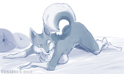 2012 all_fours ass_up breasts canine female nude presenting raised_tail solo tenaflux wolf
Rating: Questionable
Score: 21
User: HoboAssassin
Date: September 30, 2013