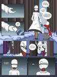 3:4 comic english_text gaster hi_res humanoid male not_furry sans_(undertale) taggen96_(artist) text undertale undertale_(series) young