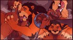 anal animal_genitalia animal_penis anthro anthrofied anus balls black_hair bodily_fluids brown_body brown_fur butt canon_x_oc claw_marks claws coconut_(adum) deep_rimming dock_(anatomy) equine_genitalia equine_penis eye_scar eyes_closed facial_scar fangs fur genitals hair heart_symbol interspecies male_rimming male_rimming_male mane oral penis perineum puffy_anus rimming rimming_male saliva scar sex sweat sweaty_butt tail tail_grab teeth tongue tongue_out whiskers captain_nikko disney the_lion_king scar_(the_lion_king) equid equine felid horse lion mammal pantherine comic hi_res