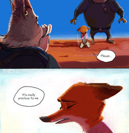 anthro armor clothing cuff_(restraint) desert dialogue female fur group handcuffs male metal_cuffs orange_body orange_fur police police_uniform restraints text trio uniform o_mah12 disney zootopia captain_hoggbottom nick_wilde canid canine fox mammal red_fox suid suine sus_(pig) true_fox wild_boar 2025 comic digital_media_(artwork) english_text hi_res