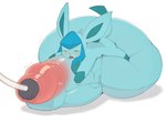 balls big_balls big_penis feral genitals huge_balls huge_penis hyper hyper_balls hyper_genitalia hyper_penis male penis solo tail mushus xmu nintendo pokemon eeveelution generation_4_pokemon glaceon pokemon_(species) hi_res