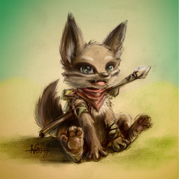 anthro brown_body brown_fur feet fur hindpaw kerchief male melee_weapon neckerchief neckwear open_mouth pawpads paws pink_tongue polearm red_kerchief red_neckerchief sitting sitting_on_ground solo spear tail tongue weapon thanshuhai canid canine mammal 1:1 2012 digital_media_(artwork) digital_painting_(artwork) full-length_portrait hi_res painting_(artwork) portrait shaded