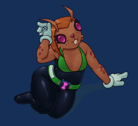 4_fingers anthro arm_support belt biped black_bodysuit black_clothing black_skinsuit bodysuit breasts brown_body brown_fur brown_nose buckteeth clothed clothed_anthro clothed_female clothing empty_eyes eyelashes female female_anthro fingers fur glistening glistening_eyes gloves green_belt green_bodysuit green_clothing green_skinsuit hair handwear leaning leaning_sideways markings medium_breasts mouth_closed multicolored_bodysuit multicolored_clothing multicolored_skinsuit orange_hair pink_eyes plantigrade simple_background sitting skinsuit solo spots spotted_body spotted_fur teeth thick_thighs tight_clothing transparent_background two_tone_bodysuit two_tone_clothing two_tone_skinsuit white_clothing white_gloves white_handwear wide_hips spacechoochoo ben_10 cartoon_network gwen_10 mole-stache alien mammal unknown_species 2026 alpha_channel