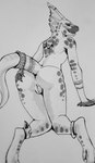 anthro anus butt female frill_(anatomy) frill_piercing furgonomics furry-specific_piercing genitals jewelry kneeling looking_at_viewer looking_back nude piercing presenting presenting_hindquarters presenting_pussy pussy raised_tail ring_piercing simple_background smile solo tail tongue kovat warhammer_(franchise) warhammer_fantasy lizard lizardman lizardman_(warhammer) reptile scalie skink skink_(warhammer_fantasy) 2021 hi_res monochrome