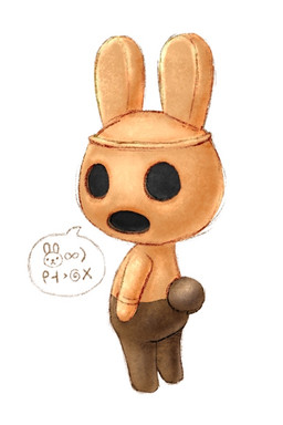 ambiguous_gender anthro brown_body casual_nudity chibi empty_eyes expressionless featureless_butt featureless_feet featureless_hands feet female hollow_eyes looking_at_viewer looking_back looking_back_at_viewer nude_anthro pants_(marking) pottery rear_view round_tail sculpture simple_background solo statue talking_to_viewer tan_body text white_background white_speech_bubble the_menagerie animal_crossing nintendo coco_(animal_crossing) animate_inanimate clay_creature gyroid hybrid lagomorph leporid living_statue mammal rabbit 2025 2:3 colored_line_art constructed_language digital_media_(artwork) procreate_(artwork) shaded sitelen_pona toki_pona_text translated