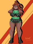 anthro big_breasts blue_eyes boxing boxing_gloves boxing_shorts breasts clothed clothing female hair handwear looking_at_viewer muscular muscular_anthro muscular_female nipple_outline solo sport tongue tongue_out ninja-8004 bear brown_bear grizzly_bear mammal ursine absurd_res hi_res