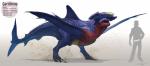 ambiguous_gender claws fin open_mouth sharp_teeth solo standing tail teeth text tongue arvalis nintendo pokemon garchomp generation_4_pokemon pokemon_(species) 2012 absurd_res digital_media_(artwork) english_text hi_res model_sheet shaded soft_shading