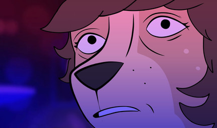 anthro brown_body brown_fur brown_hair conflicted confusion eyelashes freckles fur hair male markings mole_(marking) nightclub snout solo tan_body tan_fur teeth wide_eyed jazzydeetective caravan_palace lone_digger jazz_(jazzydeetective) deer mammal new_world_deer white-tailed_deer draw_over