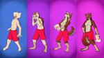 anthro base_one_layout basic_sequence blonde_hair boxers_(clothing) breast_growth breasts clothed clothing featureless_breasts female four_frame_image four_frame_sequence fur fur_growth gender_transformation growth hair human_to_anthro linear_sequence male mask mtf_transformation nipples one_row_layout simple_background solo species_transformation topless transformation transformation_sequence underwear unstableimagination canid canine canis human mammal wolf 16:9 digital_media_(artwork) sequence widescreen