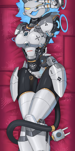 4_fingers anthro breasts dakimakura delta_rune_(emblem) female fingers floating_hands front_view looking_at_viewer machine nude one_eye_closed plug red_background simple_background solo symbol tail wink winking_at_viewer soulcentinel xezeno deltarune undertale_(series) xenoluxe tasque_manager darkner felid feline mammal robot robot_anthro 2025 absurd_res dakimakura_design digital_media_(artwork) hi_res huge_filesize