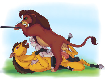 anal anal_penetration animal_genitalia animal_penis balls bestiality bestiality_kiss double_penetration equine_genitalia equine_penis faceless_character faceless_female feline_genitalia feline_penis female female_human female_on_feral feral feral_penetrating feral_penetrating_female feral_penetrating_human from_behind_position from_front_position genitals group hooves human_on_feral human_penetrated interspecies larger_feral larger_male looking_pleasured male male/female male_feral mane mmf mmf_threesome mounting paws penetration penile penile_penetration penis penis_in_ass raised_tail sex size_difference smaller_female smaller_human submissive submissive_female tail tail_tuft trio tuft whiskers cajuzinho02 disney dreamworks spirit:_stallion_of_the_cimarron the_lion_king anon kovu_(the_lion_king) spirit_(cimarron) equid equine felid feline horse human lion mammal pantherine spirit crossover hi_res