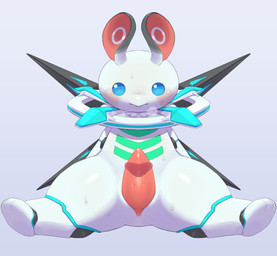 animal_genitalia anthro anthro_focus biped blue_eyes blush bodily_fluids breath chibi disembodied_tongue duo front_view genital_fluids genital_slit genitals kemono leaking_precum licking looking_at_genitalia looking_at_penis male male_anthro male_focus markings multicolored_body oral penile penis penis_lick pink_penis plantigrade precum segmented_body sex simple_background sitting solo_focus sweat tapering_penis tongue white_background white_body beageiso yu-gi-oh! super_quantal_fairy_alphan duel_monster robot_anthro 2024 absurd_res digital_drawing_(artwork) digital_media_(artwork) hi_res shaded soft_shading