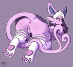 accessory angry anthro anus anus_focus big_butt butt butt_focus clothed clothing feet female foot_fetish foot_focus garter genital_focus genitals gesture glistening glistening_butt heart_symbol hindpaw huge_butt huge_thighs leg_markings legwear long_tail looking_at_viewer looking_back looking_back_at_viewer markings nude nun nun_costume nun_outfit pawpads paws pink_body purple_pussy purple_sclera pussy pussy_focus rear_view religion religious_clothing religious_symbols sex socks_(marking) soles solo stockings suggestive suggestive_gesture tail thick_thighs toes upskirt vaginal wide_hipped_anthro wide_hipped_female wide_hips baloodial nintendo pokemon eeveelution espeon generation_2_pokemon pokemon_(species) digital_drawing_(artwork) digital_media_(artwork) hi_res