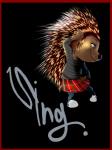 anthro biped black_background border bottomwear clothing eyelashes female footwear green_eyes plaid pose quills_(anatomy) red_border shoes simple_background skirt skousers smile solo zigrock001 illumination_entertainment sing_(movie) ash_(sing) crested_porcupine mammal old_world_porcupine porcupine rodent absurd_res hi_res