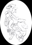 anthro butt_lick clothed clothed/nude clothing duo feature female hair licking male male/female mouth_on_butt nude panties panties_down partially_clothed ponytail tail_yank tongue underwear underwear_down vore chaoshetra rivals_of_aether clairen_(rivals_of_aether) cyote canid canine canis coyote domestic_cat felid feline felis mammal absurd_res alpha_channel hi_res