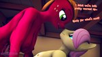 16:9 3d_(artwork) anthro anthrofied asking asking_another asking_if_ready big_breasts big_macintosh_(mlp) breasts crossgender dialogue digital_media_(artwork) duo english_text equid equine female fluttershy_(mlp) friendship_is_magic ftm_crossgender hasbro hi_res male male/female mammal mtf_crossgender my_little_pony nipples nude question questioning_tone senthaurekmern talking_to_another talking_to_partner text widescreen yes-no_question