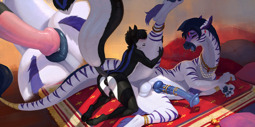 anal anal_penetration anthro anthro_on_feral anthro_penetrating anthro_penetrating_feral anthro_penetrating_male anus balls bestiality biped blush butt claws duo feral feral_penetrated fingers fur genitals hair male male/male male_on_anthro male_on_feral male_penetrated male_penetrating male_penetrating_feral male_penetrating_male nude nude_anthro nude_male penetration penile penile_penetration penis penis_in_ass sex stripes tail teeth tongue rajii mammal mephitid skunk 2026 digital_drawing_(artwork) digital_media_(artwork) hi_res