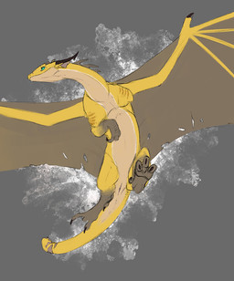 amputee animal_genitalia claws disability female feral flying genital_slit genitals horn membrane_(anatomy) membranous_wings missing_arm nude paws scales scar solo tail wings yellow_body yellow_scales flamespitter european_mythology mythology fortune_(flamespitter) dragon mythological_creature mythological_scalie scalie western_dragon 2022 hi_res