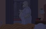 anthro belly belly_overhang clothed clothing male obese obese_anthro obese_male overweight overweight_anthro overweight_male solo nekotthebrave lifewonders tokyo_afterschool_summoners leib_(tas) animal_humanoid bear humanoid mammal mammal_humanoid ursid_humanoid 16:10 widescreen