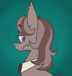 2022 artist_name bat_pony black_bow_tie black_eyebrows blackwell_("sepia") bow_tie closed_frown collar digital_drawing_(artwork) digital_media_(artwork) equid eyebrow_through_hair eyebrows fan_character feral flat_colors frown fur green_background greengrizz grey_body grey_fur grey_mane hair hasbro hi_res icon looking_back male male_feral mammal mane medium_mane multicolored_mane my_little_pony purple_eyes simple_background solo translucent translucent_hair two_tone_mane white_collar