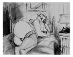 anthro bed bed_sheet bedding bedside_table big_breasts big_butt book border bra breasts butt camel_toe clothing detailed_background electronics eyebrows feathers female furniture headboard huge_breasts huge_butt huge_hips lace_bra lamp lamp_shade leggings legwear lingerie lying lying_on_bed mature_anthro mature_female non-mammal_breasts on_bed on_phone on_side overweight overweight_anthro overweight_female painting_(object) phone phone_call slightly_chubby slightly_chubby_anthro slightly_chubby_female solo stockings tail tail_feathers thick_eyebrows underwear white_border wide_hips mjw_darkmode avian bird 2024 absurd_res hi_res monochrome signature sketch traditional_media_(artwork)