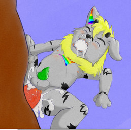 abdominal_bulge adult_on_young age_difference anal anal_penetration anthro bodily_fluids crying cum cum_in_ass cum_in_mouth cum_inside cum_through duo excessive_cum excessive_genital_fluids forced genital_fluids larger_rape lgbt_pride male male/male penetration pride_colors rainbow_pride_colors rape seven-stripe_rainbow_pride_colors sex tears young young_anthro young_penetrated younger_penetrated anonymous_artist demichi_(demichi) demichi_(specie) mammal