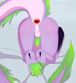 anal anal_penetration backsack balls big_tail butt buttplug buttplug_in_ass buttplug_insertion femboy gem genitals green_penis heart_jewel_buttplug jewel_buttplug knot male object_in_ass paws penetration penis plug_(sex_toy) plug_insertion presenting raised_tail sex_toy sex_toy_in_ass sex_toy_insertion solo tail meltzazh jetn_2.0 canid canine hybrid mammal absurd_res hi_res