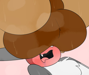 anthro anthro_on_anthro ball_tuft balls balls_on_face big_balls big_butt blush bodily_fluids brown_balls brown_body brown_fur brown_perineum butt chest_tuft drooling duo faceless_anthro faceless_character faceless_male facesitting fangs fur genitals gradient_background grey_body grey_fur huge_balls huge_butt looking_pleasured lying male male/male male_on_bottom male_on_top musk nude on_back on_bottom on_top open_mouth perineum pink_background pink_nose saliva simple_background sitting sitting_on_another smile sweat sweaty_balls sweaty_genitalia tan_body tan_fur teeth these_aren't_my_glasses tuft white_body white_fur mr_rottson rotto_(mrrottson) ambiguous_species hare lagomorph leporid mammal 2021 meme