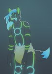 ageplay anthro arms_down black_body black_fur blue_dipstick_tail blue_hair blue_markings blue_tongue bodily_fluids clothed clothing diaper diaper_only dipstick_tail drooling fangs full_diaper fur fur_markings genital_fluids glowing glowing_markings green_inner_ear green_markings hair hypnosis infantilism leaking_diaper leaking_urine male markings mind_control open_mouth open_smile ringed_eyes roleplay saliva simple_background smile solo standing tail tail_markings teeth tongue tongue_out topless unclean_diaper urine used_diaper using_diaper wearing_diaper wet_diaper wetting wetting_diaper enzo_the_bear cypher_(diaperedglowwolf) canid canine canis mammal wolf hi_res