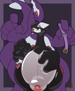 alternate_color anthro big_tail black_body bound bulge chastity_bulge chastity_device collar drone duo encasement glistening goo_transformation hypnosis hypnotic_eyes latex latex_transformation lock lock_bulge lock_symbol male master_ball mind_control multicolored_body null_bulge overweight overweight_male permanent_smile pokeball purple_background purple_body purple_collar red_eyes ringed_eyes simple_background size_difference tail teeth transformation two_tone_body wearing_chastity_device white_body zipper zipper_mouth shinywark nintendo pokemon drone_249-001 fan_character tanakeah_(shadow_lugia) avian generation_2_pokemon generation_3_pokemon goo_creature legendary_pokemon lugia pokemon_(species) shadow_lugia shadow_pokemon 2021 2022 digital_drawing_(artwork) digital_media_(artwork) hi_res story story_in_description