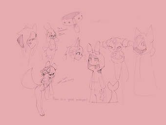 anthro bestiality clothing collar duo female feral fleshlight_position hoodie male plushie puppyfication sketchy solo topwear faeiyomi nintendo pokemon re:zero ferris_argyle ram_(re:zero) domestic_cat eeveelution felid feline felis generation_2_pokemon mammal pokemon_(species) umbreon hi_res sketch sketch_page