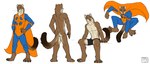 2010 7:3 abs anthro biceps biped blue_eyes boxer_briefs brown_body brown_fur bulge claws clothed clothing costume digital_media_(artwork) distorter fur hi_res kunto long-tailed_weasel male mammal multiple_poses muscular muscular_anthro muscular_male mustelid musteline neck_muscles nude pecs pose simple_background sitting solo standing superhero toe_claws topless true_musteline tsaiwolf underwear weasel white_background