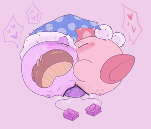 anus biped blush blush_lines blush_stickers bodily_fluids censor_bar censored_genitalia censored_vulva clothing crossgender dildo dildo_in_vagina dildo_insertion double_dildo duo eyes_closed female fool's_hat french_kissing front_view genital_fluids genitals hat headgear headwear heart_symbol hug hugging_another ineffective_censorship kissing looking_at_another looking_at_partner lying mtf_crossgender narrowed_eyes not_furry nude nude_female on_side partially_clothed_female penetration pink_anus pink_body pink_vulva plump_labia puffy_anus purple_anus purple_background purple_body purple_eyelids purple_vulva red_body red_eyes sex_toy sex_toy_in_vagina sex_toy_insertion sharing_sex_toy simple_background speech_bubble sweat sweatdrop vaginal vaginal_fluids vaginal_fluids_on_dildo vaginal_penetration vibrator vibrator_in_vagina vulva ariarik_o0 kirby_(series) nintendo kirby marx_(kirby) waddling_head 2023 censored digital_drawing_(artwork) digital_media_(artwork) hi_res