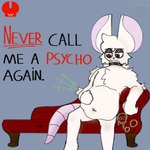 abdominal_bulge anthro belly_grab chair dialogue furniture male navel on_chair organs rumbling_stomach sitting sitting_on_chair solo stomach vore ratfucker616 mammal murid murine rat rodent hi_res