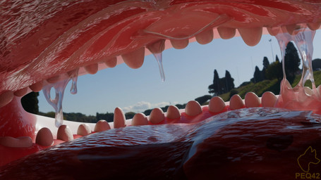 anthro bodily_fluids body_in_mouth detailed_background imminent_vore male oral_vore saliva saliva_string solo teeth tongue vore peq42 dreamworks european_mythology how_to_train_your_dragon mythology dragon fury_(httyd) light_fury mythological_creature mythological_scalie scalie western_dragon hi_res