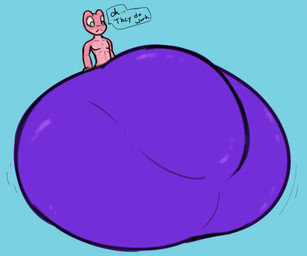 anthro balls_outline big_bulge bulge clothed clothing detailed_bulge genital_outline huge_bulge hyper hyper_bulge male penis_outline simple_background solo text underwear gaze_(artist) amphibian frog mammal absurd_res digital_media_(artwork) hi_res