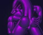 anthro anus butt looking_at_viewer male muscular muscular_male nude null null_bulge raised_tail rear_view simple_background smile solo tail tail_anus thick_tail todisllo mythology dragon mythological_creature mythological_scalie scalie digital_media_(artwork) hi_res