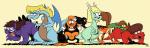 angry female feral group hair male smile tail teeth tongue wings master-rainbow mythology nickelodeon the_loud_house leni_loud lincoln_loud lori_loud luan_loud luna_loud lynn_loud dragon kangaroo macropod mammal marsupial mythological_creature mythological_scalie primate reptile scalie absurd_res hi_res