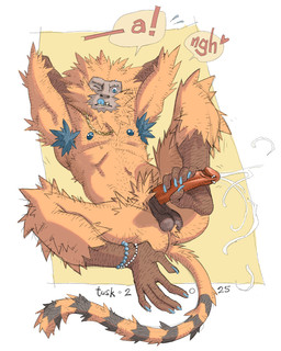 5_toes anthro armpit_hair autofootjob balls biped body_hair ejaculation erection feet foot_fetish foot_play fur genital_piercing genitals glans humanoid_genitalia humanoid_penis male masturbation nipple_piercing nipples penile penile_masturbation penis penis_piercing piercing prehensile_autofootjob prehensile_feet solo tail toes tongue tongue_out tuskito haplorhine mammal monkey primate absurd_res hi_res