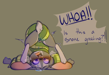 ambiguous_feral ambiguous_gender ambiguous_prey anthro blush blush_lines bodily_fluids bound breath duo female female_anthro feral genital_fluids head_first panting penetration questionable_consent restrained shaking snaked spread_legs spreading trembling unbirthing upside_down vaginal vaginal_fluids vaginal_penetration vore freckledcoat disney zootopia judy_hopps european_rabbit lagomorph leporid mammal oryctolagus rabbit reptile scalie snake hi_res