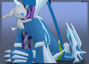anus ass_up blue_sclera bound butt cosmic_penis cosmic_tail duo erection feral genitals larger_sub male male/male nude penis raised_tail size_difference submissive tail tail_anus zipper zipper_mouth conditional_dnp varium nintendo pokemon gb_(gbdialga) namity_(character) banette dialga generation_3_pokemon generation_4_pokemon legendary_pokemon pokemon_(species) hi_res