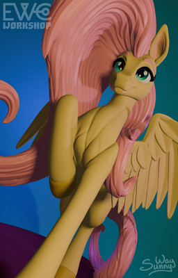 elements_of_harmony feathers female feral figurine kindness sculpture solo statue wings sunny_way friendship_is_magic hasbro my_little_pony mythology fluttershy_(mlp) equid equine horse mammal mythological_creature mythological_equine pegasus pony 3d_(artwork) blender_(artwork) digital_media_(artwork) hi_res zbrush_(artwork)