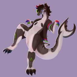ambiguous_gender anthro blue_eyes clothing coat electronics furgonomic_piercing furgonomics hair headphones mid_transformation piercing short_arms slim solo surprised tail tail_piercing topwear transformation nelsonngap wave_(bouncykauda) aquatic cetacean dinosaur dolphin dromaeosaurid hybrid mammal oceanic_dolphin orca prehistoric_species reptile saurischian scalie theropod toothed_whale 1:1 hi_res nonbinary_(lore)